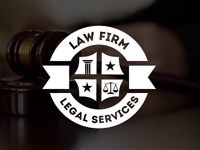 Logo / Legal & Law badge firm label law lawyer legal logo logos modern vintage