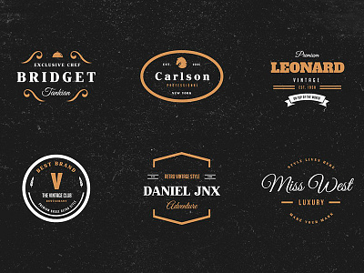 Vintage Logo / Retro Badge by Design District on Dribbble