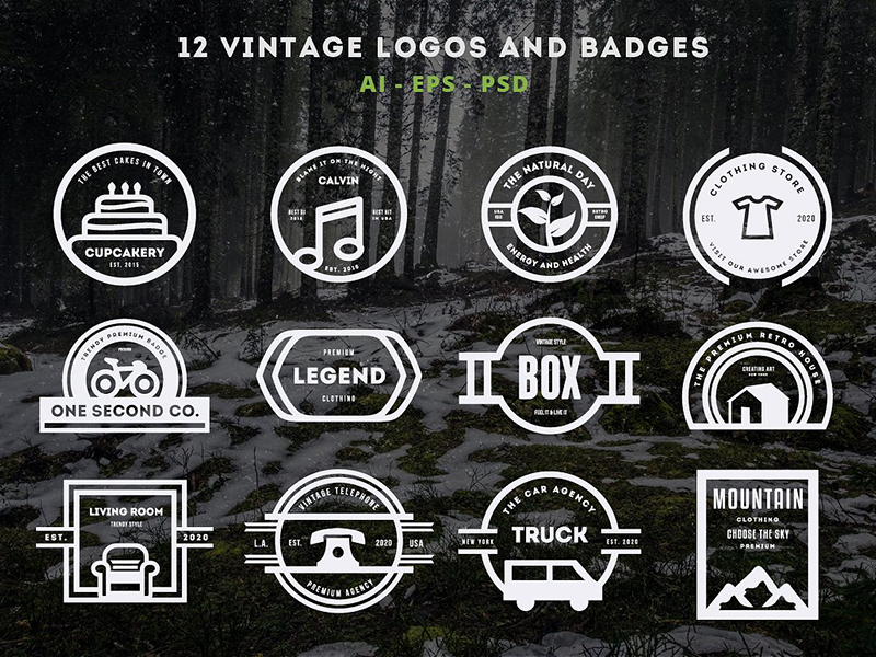 Vintage Logo / Retro Badge by Design District on Dribbble