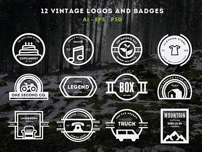 Vintage Logo / Retro Badge badge bar beer classic clothing hipster logo logos restaurant retro t shirt vintage