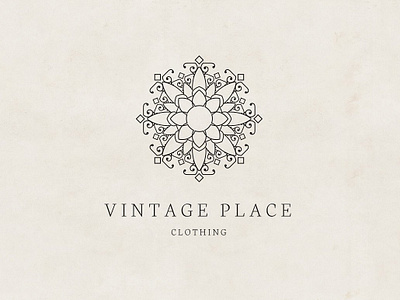 Vintage Logo / Retro Badge badge brand design feminine label logo logos mandala