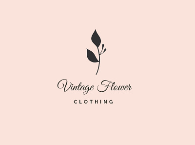 Floral & Botanical Logo blog blogger brand business clothing fashion feminine floral flower girl label leaves logo logos nature
