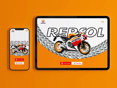 Repsol Website landing page bike website design design graphic design illustration ui ux vector web