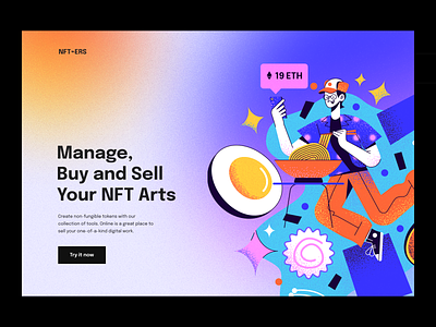 NFT Art Platform ⌁ Landing Page