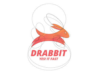 Rabbit Logo Template animal blue fast graphicriver guideline logo npw rabbit run sky