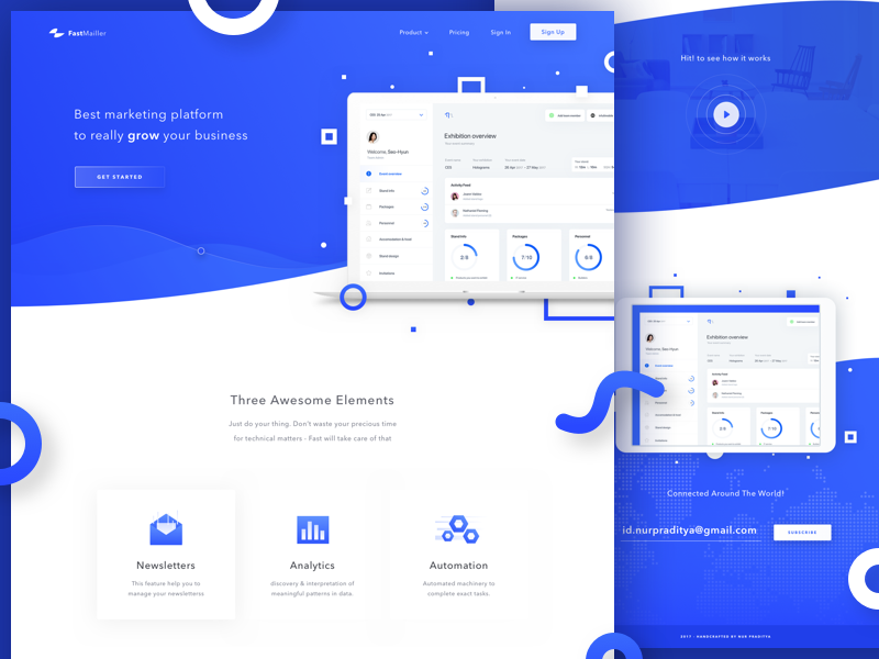 FastMailler - Landing Page Concept