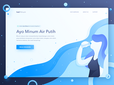 Drink Water Reminder - Landing Page