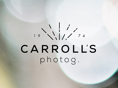 Carroll's Photography logo photography typography
