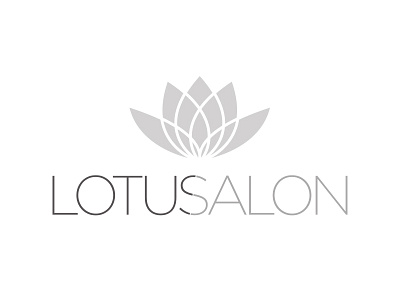 Lotus Salon logo minimal modern salon