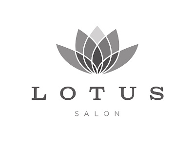 Lotus Salon (alt) flower logo lotus salon