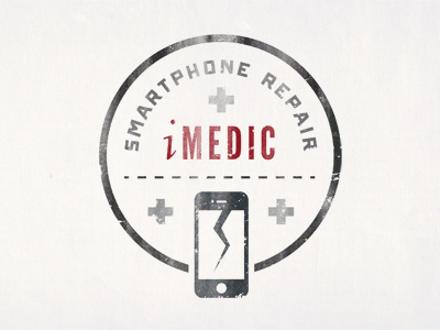 iMedic Logo logo round seal vintage