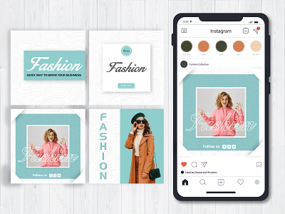 Fashion Sale Social Media Banner - Instagram Fashion Sale Post branding graphic design motion graphics web
