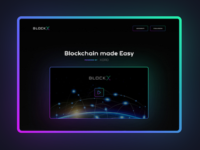 BLOCKX Landing Page