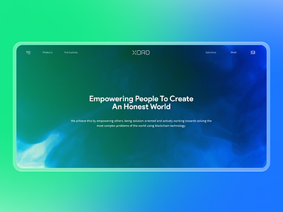 XORD-Blockchain Research and Development Company Website Design