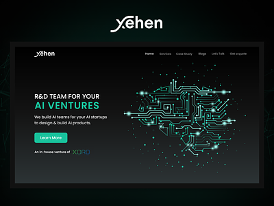 XEHEN - WEB DESIGN FOR AN AI VENTURE