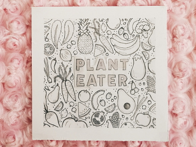 Plant Eater: Sketch fruits sketch vegan vegetables vegetarian