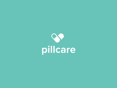 Pillcare logo app branding illustrator ui vector