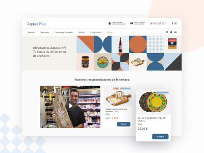 Zappa's nº3 Homepage cheese design drink ecommerce food grocery home homepage oil ui ux web web design wine