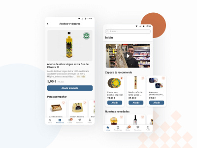 Zappa's nº3 app app application blue ecommerce figma food app grocery red shapes shop store ui ux web design