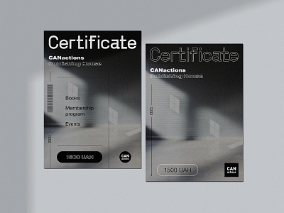Certificate black and white branding certificate design flyer minimal print typography