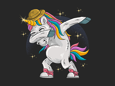 Unicorns are dabbing in full color