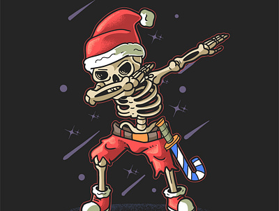 Santa Skeleton Dab