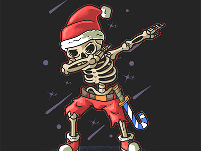 Santa Skeleton Dab