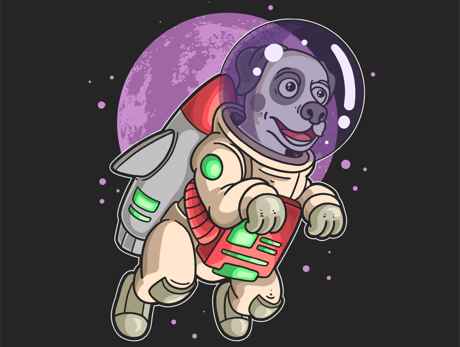 Cute Astronaut Dog Adventurer by Dexdonkart Studio on Dribbble