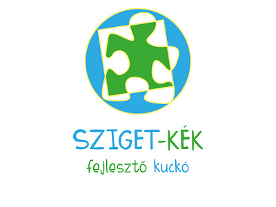 SZIGET-KÉK fejlesztő kuckó logo branding fejlesztő kuckó kék logo sziget sziget kék