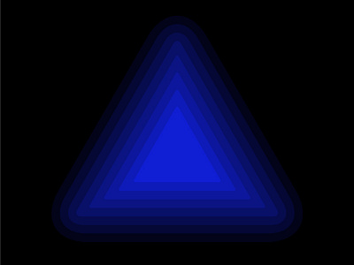 Nested Triangles blue design glow monochrome shapes triangles