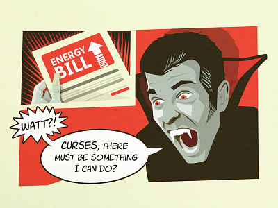 Don't be a sucker comic comic strip decc government halloween illustration vampire