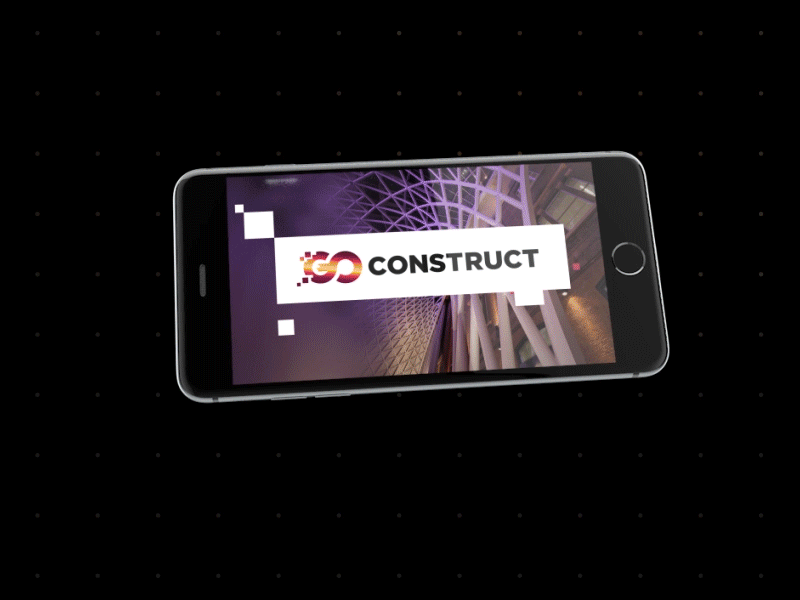 Go Construct mobile homepage 3d animation homepage iphone mobile tabs