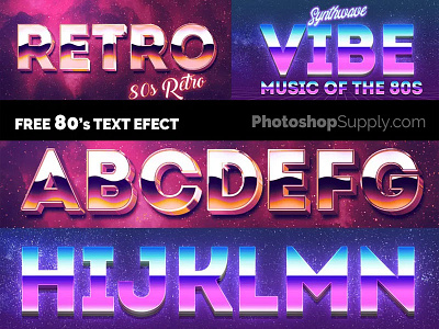 80s Fonts