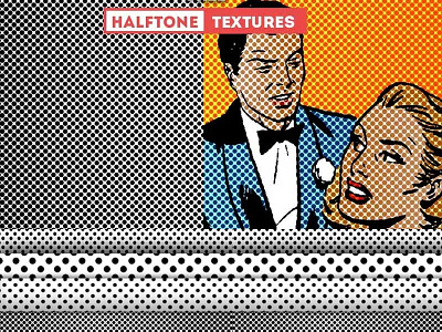 Free Halftone Texture Pack freebie halftone pattern photoshop pop art texture