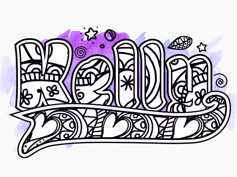 Doodle Name Design By Joana N On Dribbble