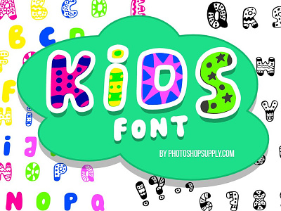 Font for Children childrens book font font design kids art kids book kids font