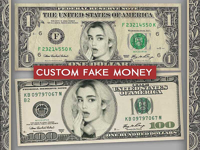 Fake Money Printable design dollar dollar art graphic design illustration mockofun money photo effect