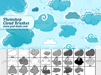 Free Clouds Brushes brushes clouds clouds brushes photoshop clouds sky