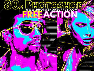 80s Style Photoshop Action
