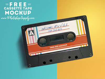 Cassette PSD (Free) cassette cassette tape free freebie freebie psd mockup psd download psd file