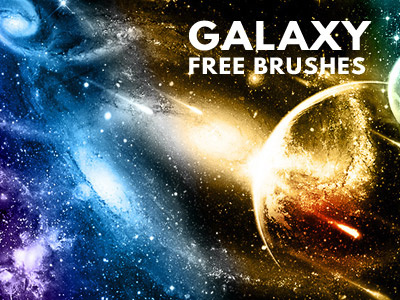 Galaxy Brushes (FREE) brushes freebie galaxy brush photoshop photoshop brushes planet brushes star brush