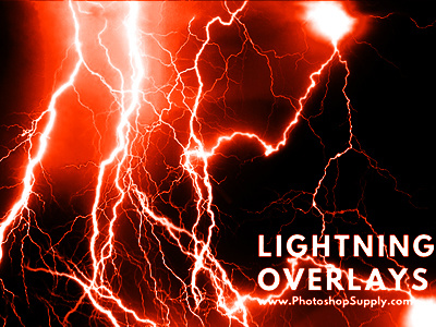 10 Lightning Textures ⚡️ Free Download freebie lightning overlays photoshop textures