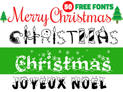 50 Free Christmas Fonts