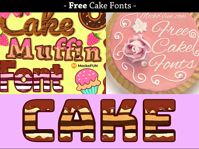 25 Free Cake Fonts for Commercial Use cake cake logo font design fonts