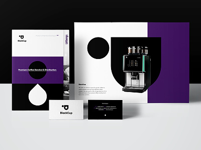Black ☕️ part of id key visual black coffee cup drop id identity key visual logo purple service