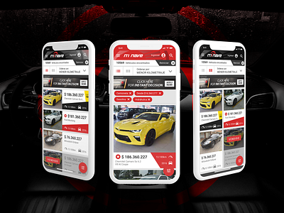 Mi Nave - announcement list announcement app cars grid interface list miniaturas order ui vehicles view