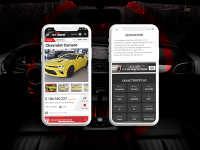 Mi Nave - Details app car description design details gallery grid interface list ui