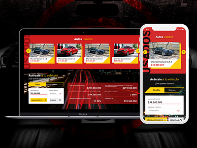 Feria Mi Nave cars contact form gallery interface landing page mobile design ui web design