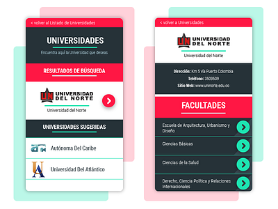 Guia Educativa III app careers design education interface ios mobile news ui university