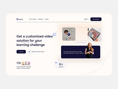 Landing page - education design landing page landing page education ui ux web